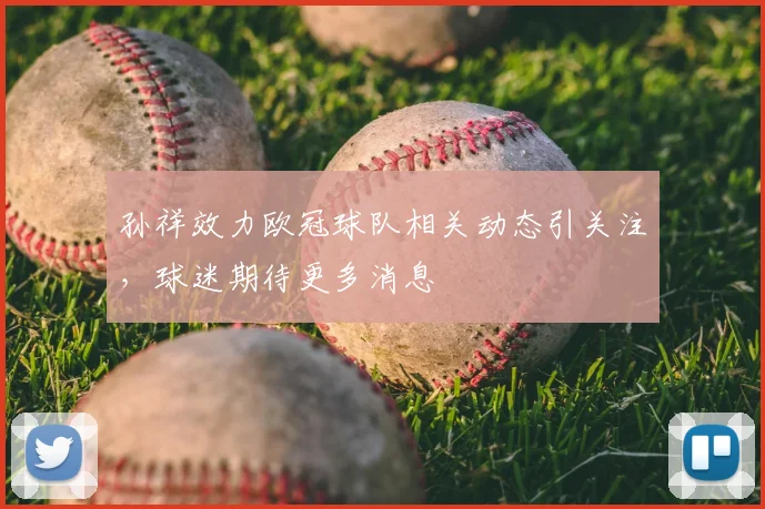 孙祥效力欧冠球队相关动态引关注,球迷期待更多消息